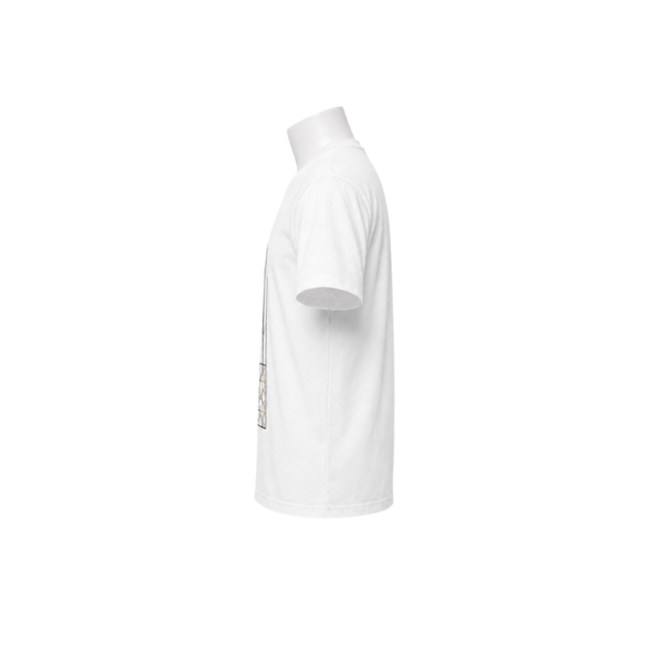 Islamic geometric art white T-shirt by Maxis Brand front view