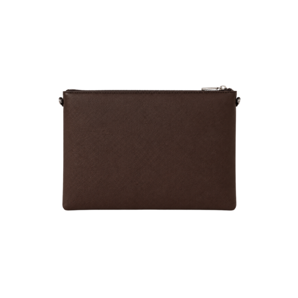 BAGCO premium brown envelope crossbody bag front view