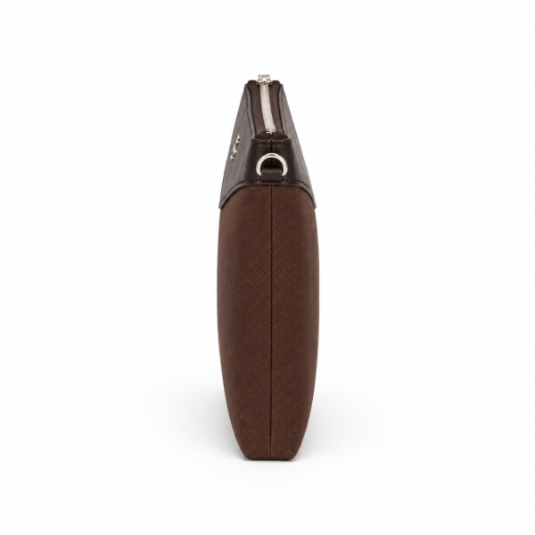 BAGCO premium brown envelope crossbody bag front view