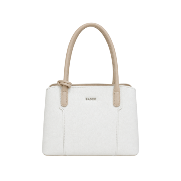 BAGCO Ivory White Handbag for Women