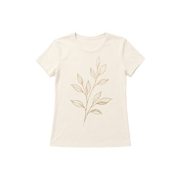 Gold leaf cream women’s T-shirt back view