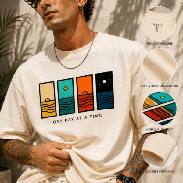One Day at a Time Graphic T-Shirt by Maxis Brand