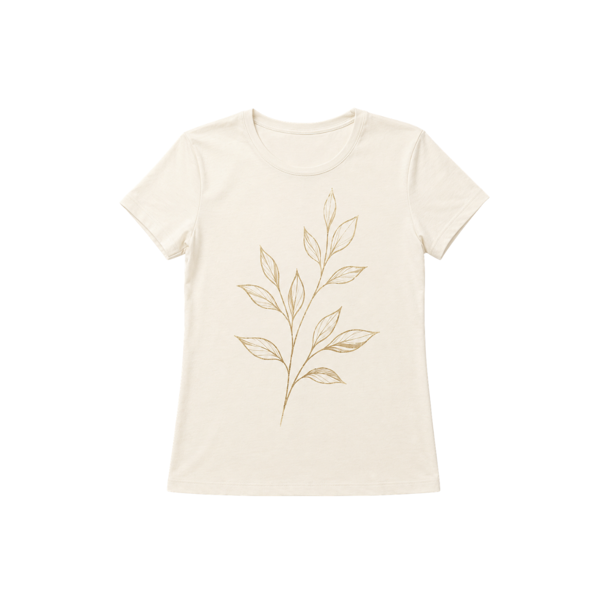 Gold leaf cream women’s T-shirt back view