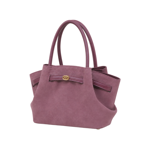 Dusty Rose Suede Handbag for Women