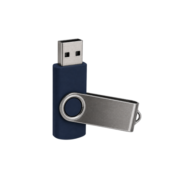 Custom logo USB flash drives in burgundy, white, navy blue and dark green