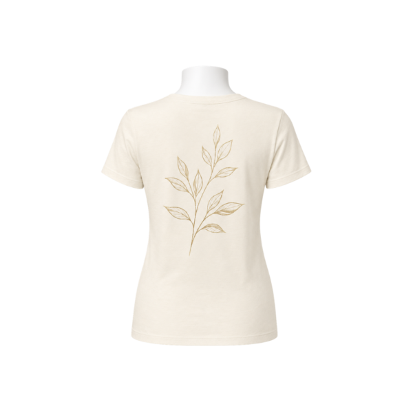 Gold leaf cream women’s T-shirt back view