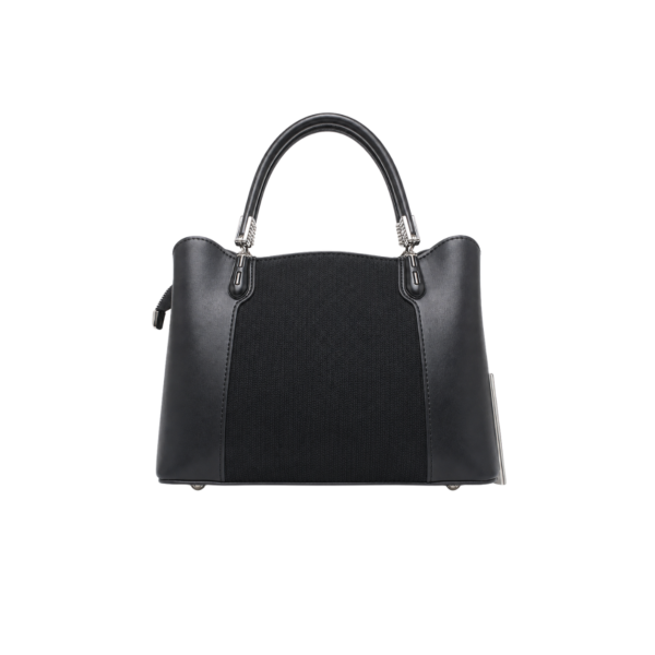 CHRISBELLA black structured handbag back view