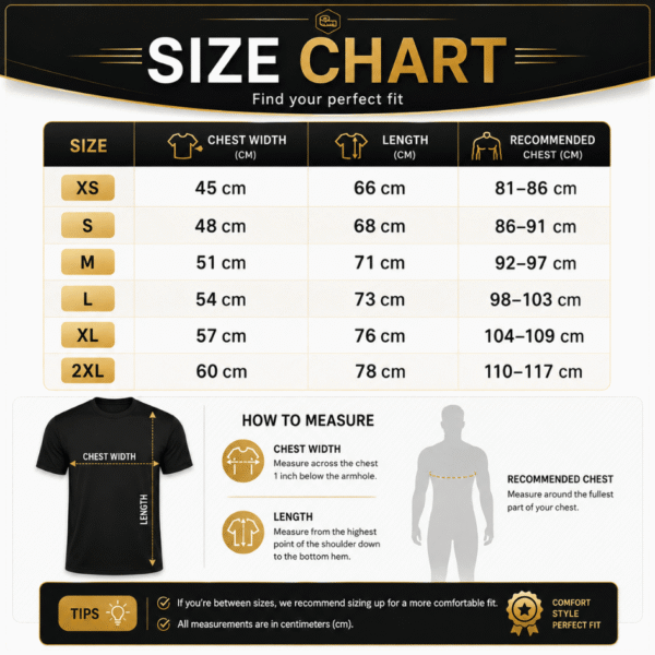 T- Shirt Chart